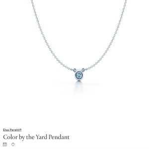 Tiffany & Co. Elsa Peretti Acquamarine Pendant